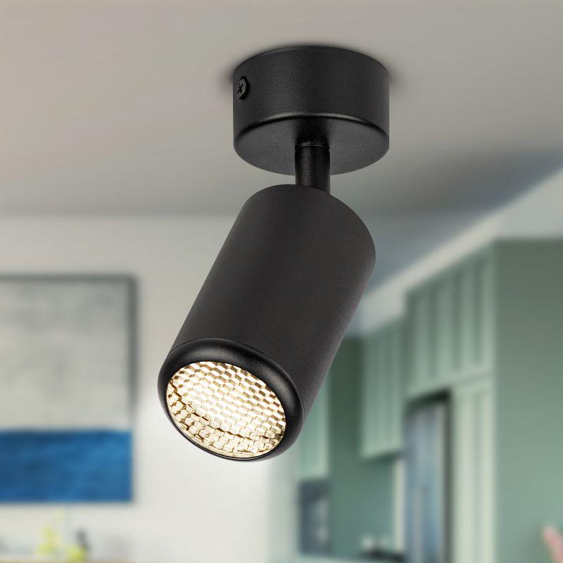 Светильник OL55 MR16 GU10 IP20 BK настенно-потолочный спот черн. ЭРА Б0061886