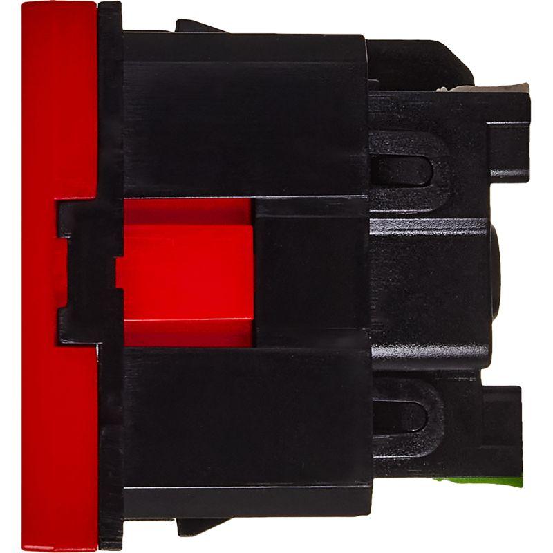 Розетка 2мод. 16А 250В 90град. с заземл. защ. шторки безвинт. зажимы и блокировкой красн. ИЭК Leg 4525061