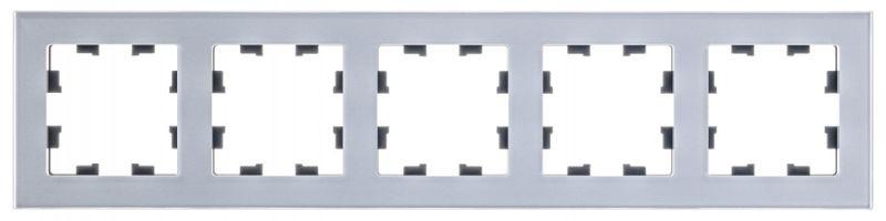 Рамка 5-м AtlasDesign Nature органич. стекло алюм. SE ATN320305