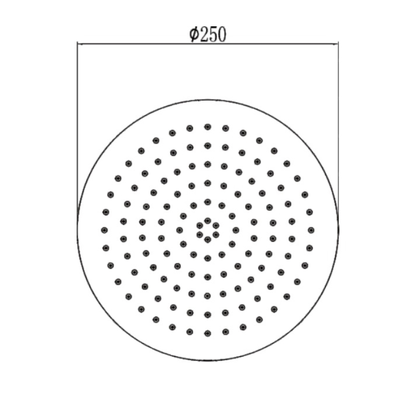 Верхний душ Savol S-YDP02L, сатин