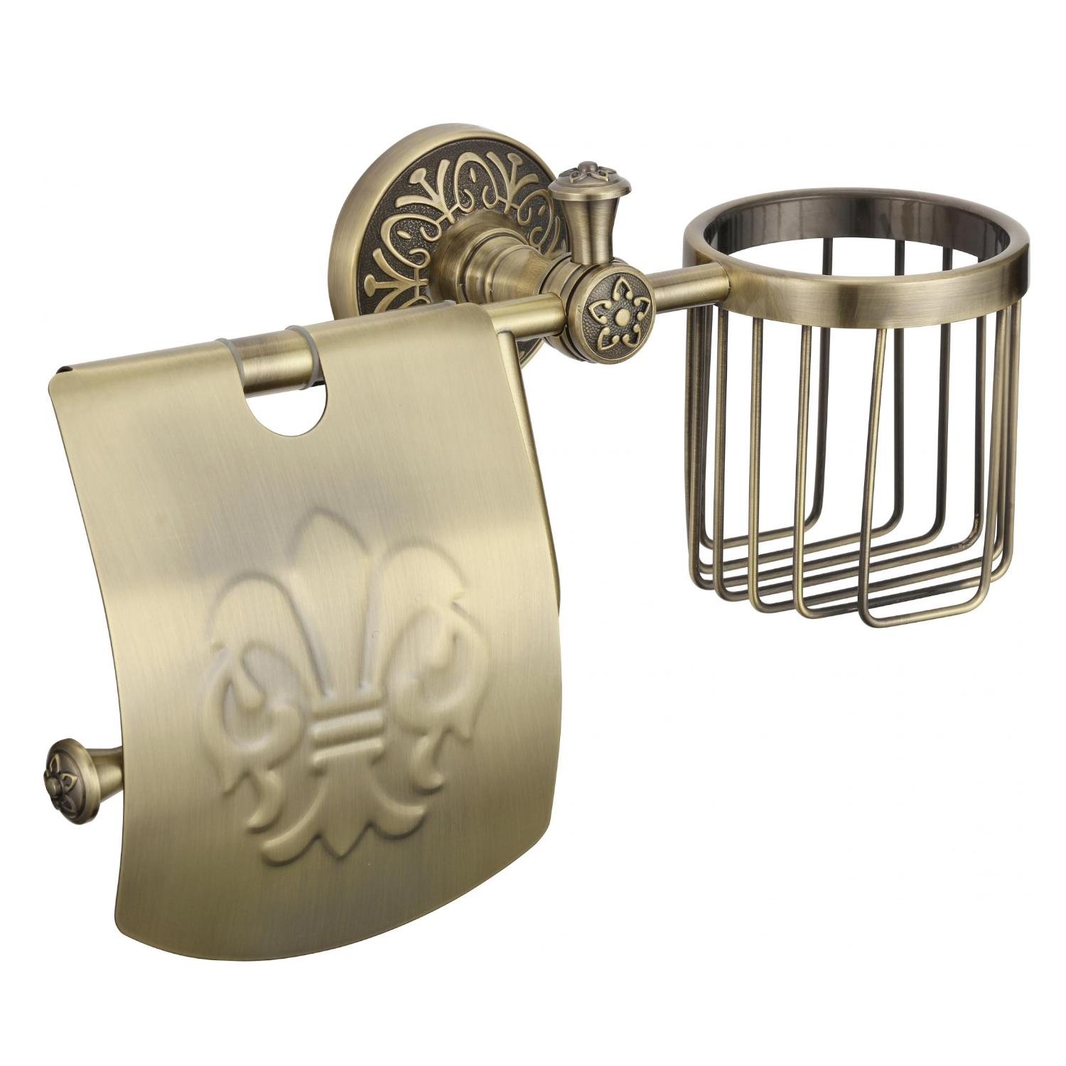 Держатель для туалетной бумаги и освежителя Savol S-L05851C, бронза