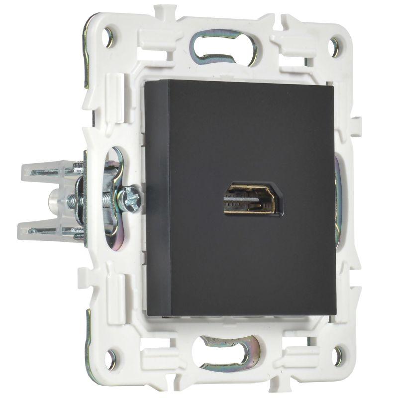 Розетка HDMI SKANDY SK-H01Bl черн. IEK SK-H10-K02