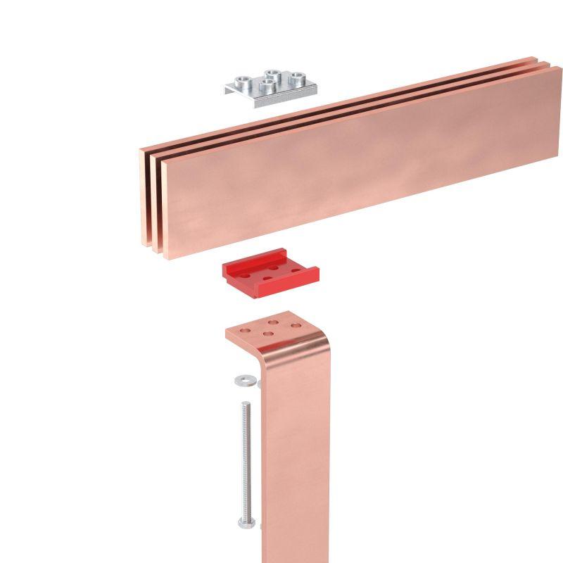 Струбцина 75мм 3 шины на фазу DKC R5BBCC375