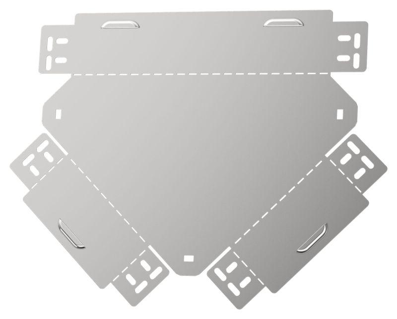 Разветвитель Т-образный 80х100 0.6мм ESCA 3 IEK ES3-RT-080-100-06