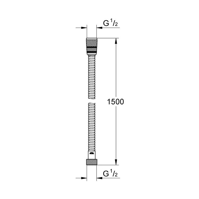 Душевой шланг Grohe Rotaflex Metal Longlife 28417000