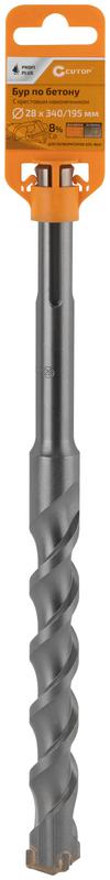 Бур по бетону Profi Plus SDS-Max с крестовым наконечником 28х340мм Cutop 42-28340