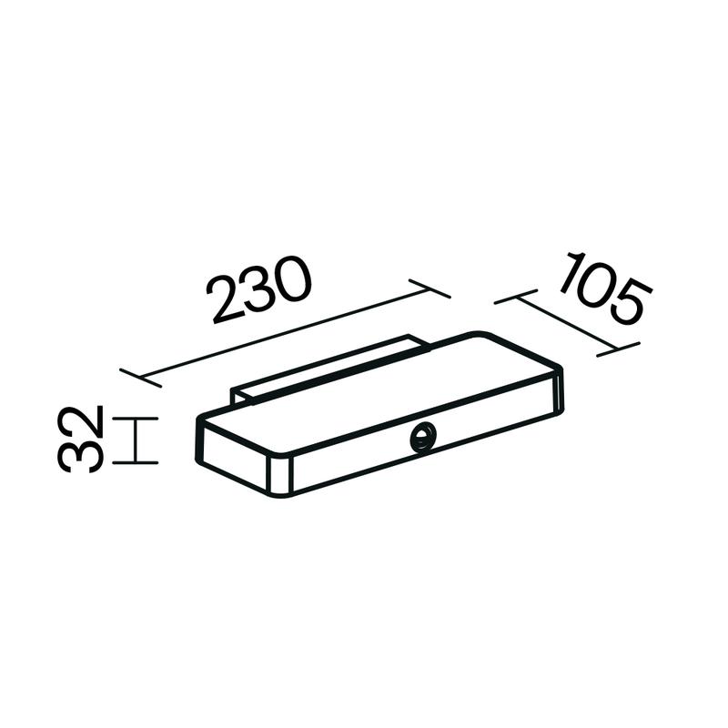 Светильник Pir 2Вт 3000К IP54 бра настен. Maytoni OSL456WL-L2GF3K
