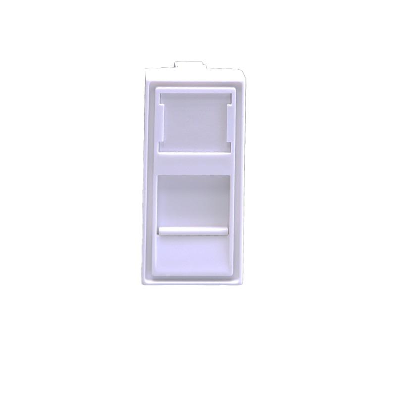 Панель лицевая 1 порта 45х225 Keystone шторка (DIY) SUPRLAN 10-0319-1