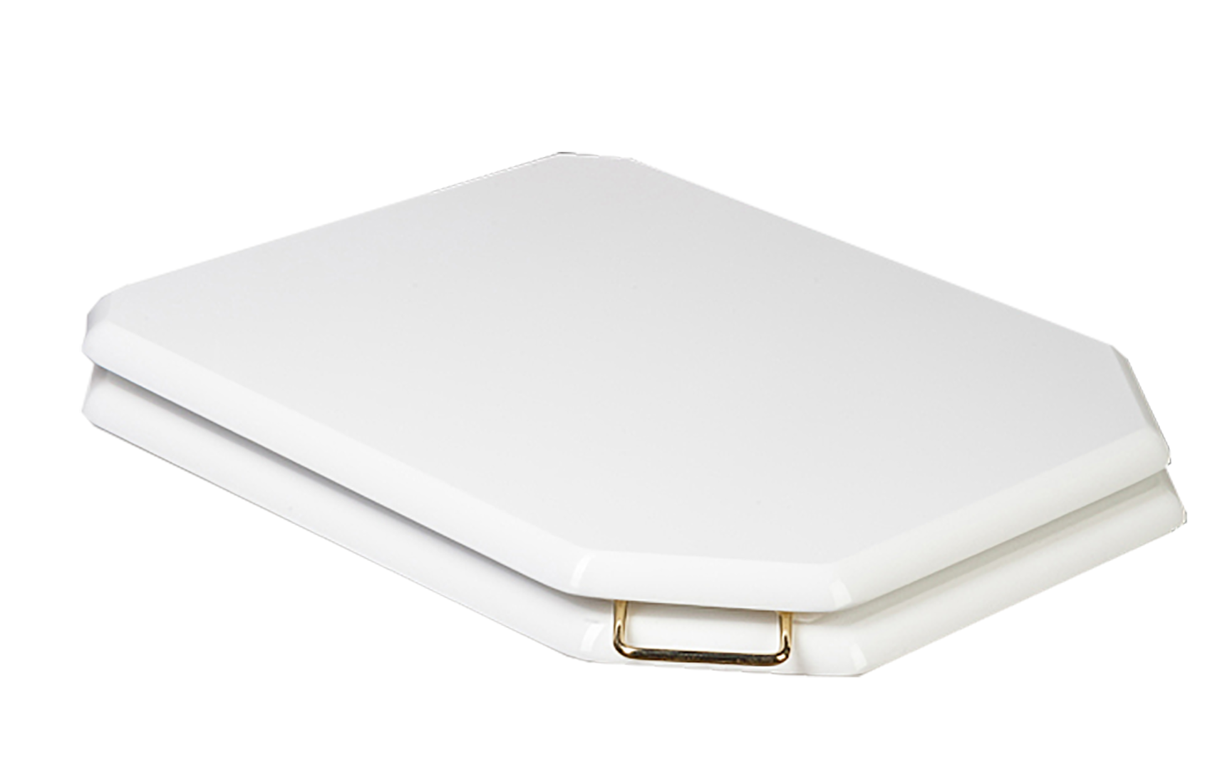 Крышка массив для подвесного унитаза Vogue (петли золото) микролифт