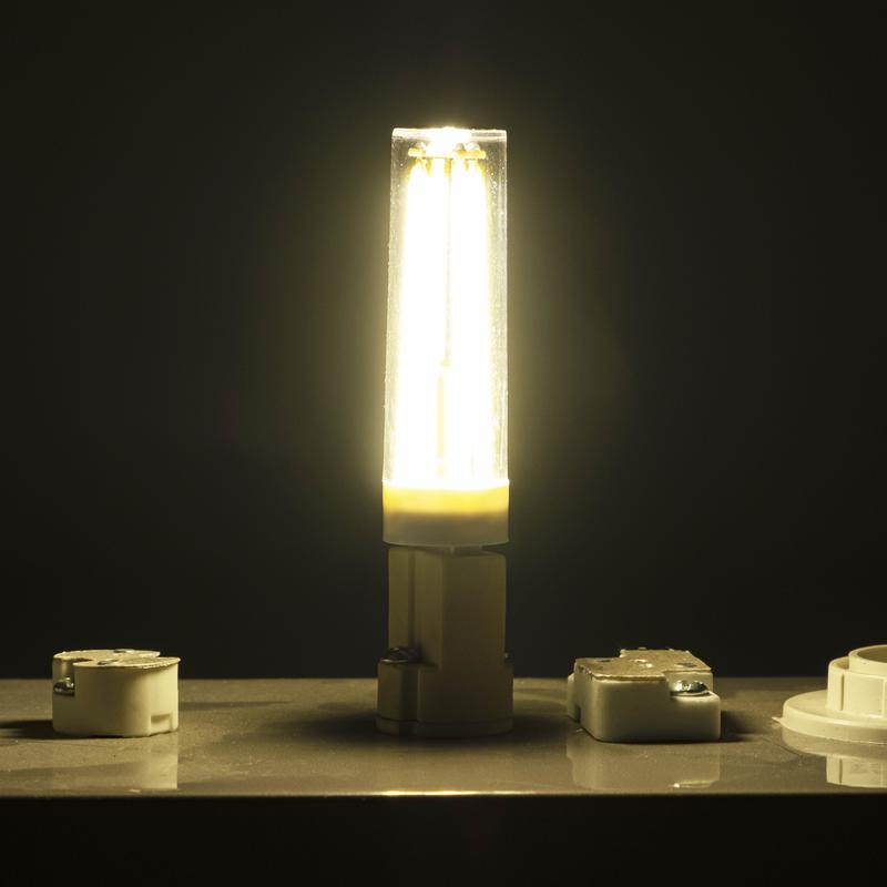 Лампа светодиодная филаментная PLED-G9 PRO 8Вт 4000К 680лм 230В d16.5х70мм JazzWay 5062702