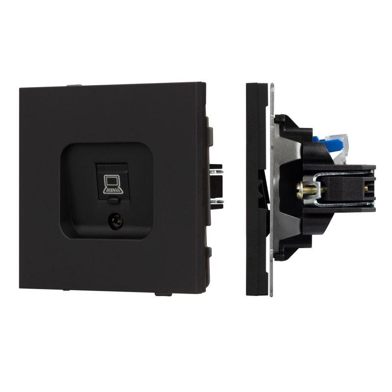 Механизм компьютерной розетки SCT-TENDO-MPC1-SFPL-BK RJ-45 CAT6 Arlight 054591