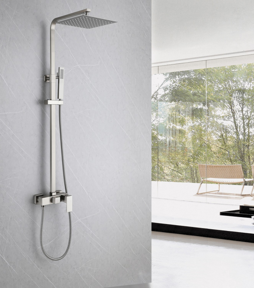 Душевая стойка ABBER Daheim AF8220SPL без излива, сатин