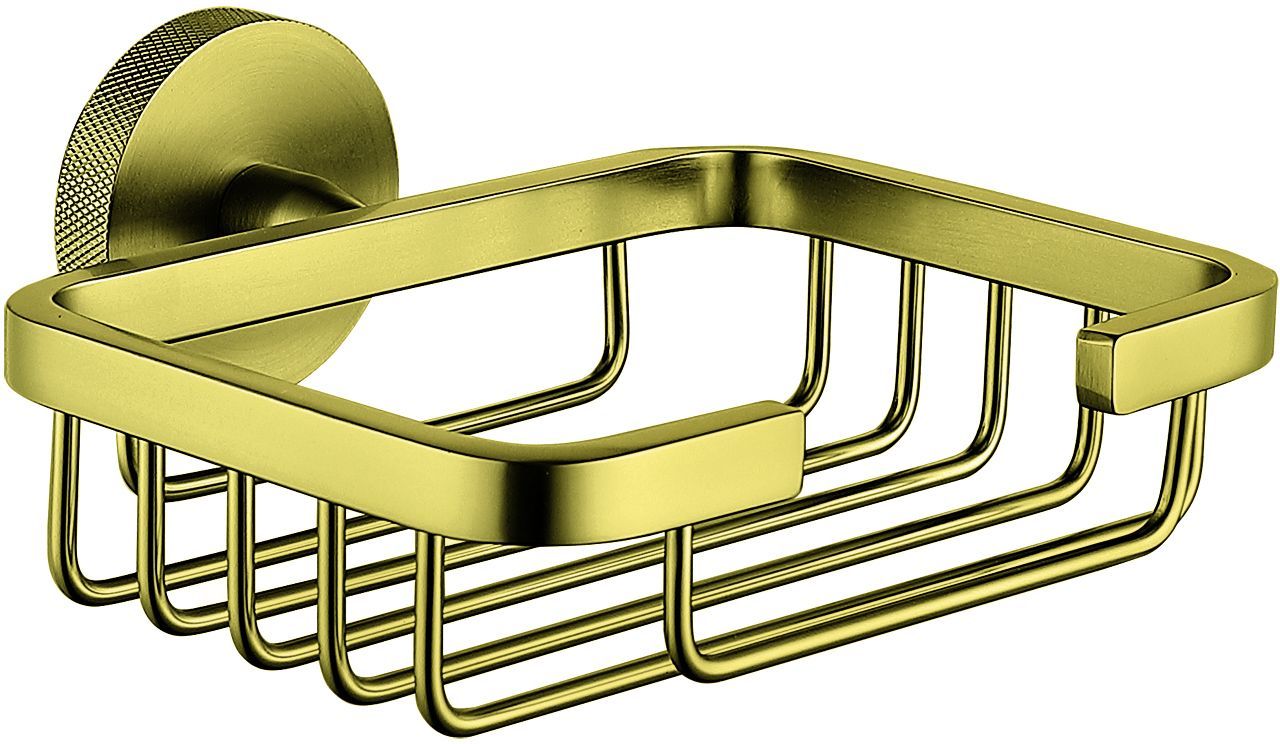 6.31004-GB PRIORITY Мыльница металлическая, латунь/сталь,браш.золото (330545)