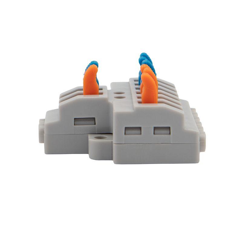 Клемма строительно-монтажная СМК проходная разветвительная 2п с монтажной площадкой 1 ввод 3 вывода на полюс Rexant 07-5234