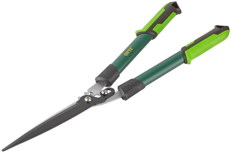 Кусторез тефлоновое покрытие шестеренч. передача стальные ручки с прорезинен. рукоятками 675мм FIT 77110