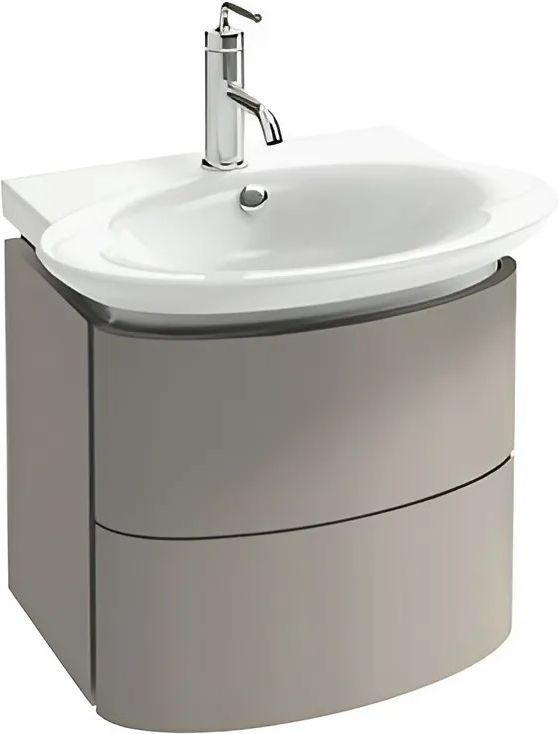 EB1102-N21 тумба PRESQU`ILE для умывальника Е4438 2 выдвижных ящика 50х41х45 серый титан (173074)