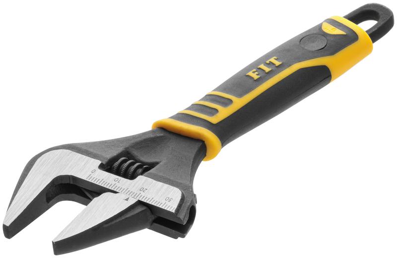 Ключ разводной "Стайл" узкие губки шкала экстра увелич. захват прорезин. ручка 150мм 34мм FIT 70166