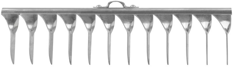 Грабли витой зуб нержавеющая сталь 12 зубьев без черенка FIT 76981