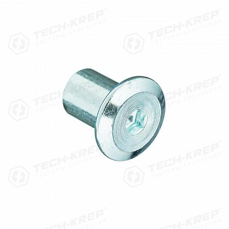 Гайка-втулка плоская М6х12мм оцинк. (уп.4шт) Tech-Krep/Zitar 127415