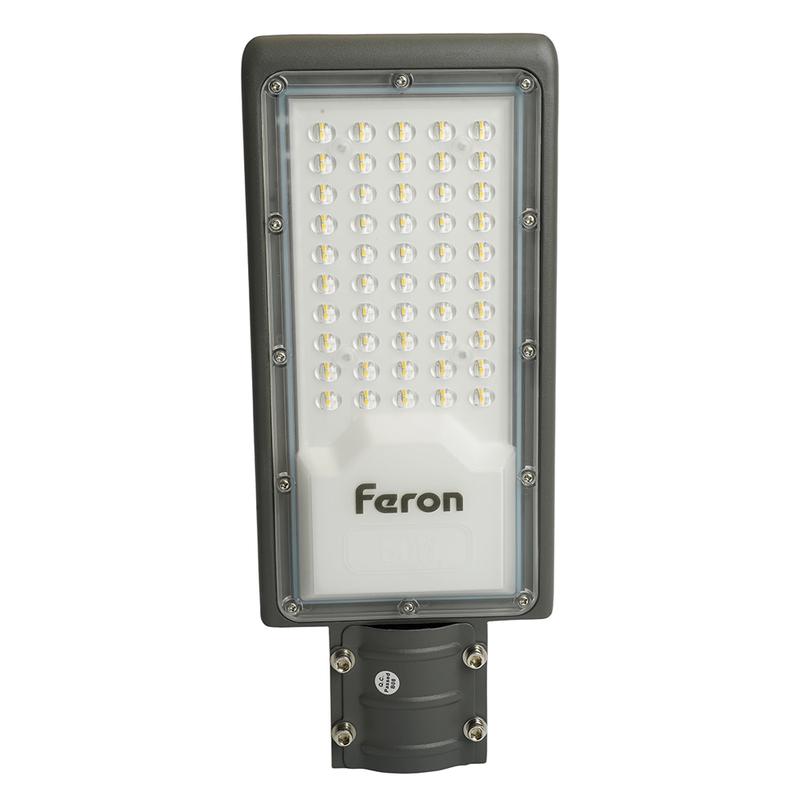 Светильник светодиодный уличный 50Вт 6400К AC230В/50Гц (IP65) SP3032 сер. FERON 32577