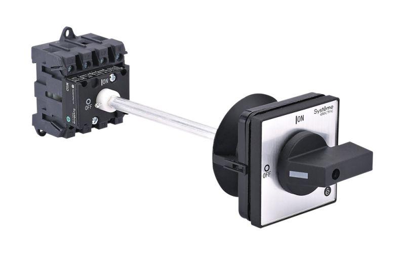 Выключатель-разъединитель 4п 32А IP20 с черн. выносн. рукоят. на дин-рейке/плате SE MSD32440B