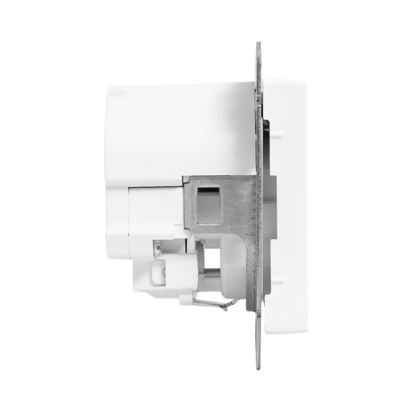 Розетка СП Эпика 16А с 2 USB-A+С с заземл. защ. шторки механизм бел. EKF UP1-SOW-111-USBA+USBC