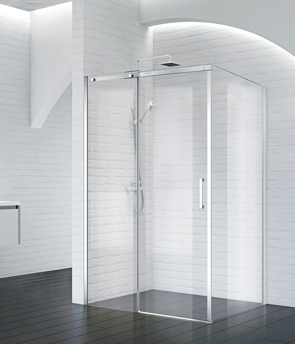 Душевой уголок BelBagno ACQUA-AH-1-150/100-C-Cr