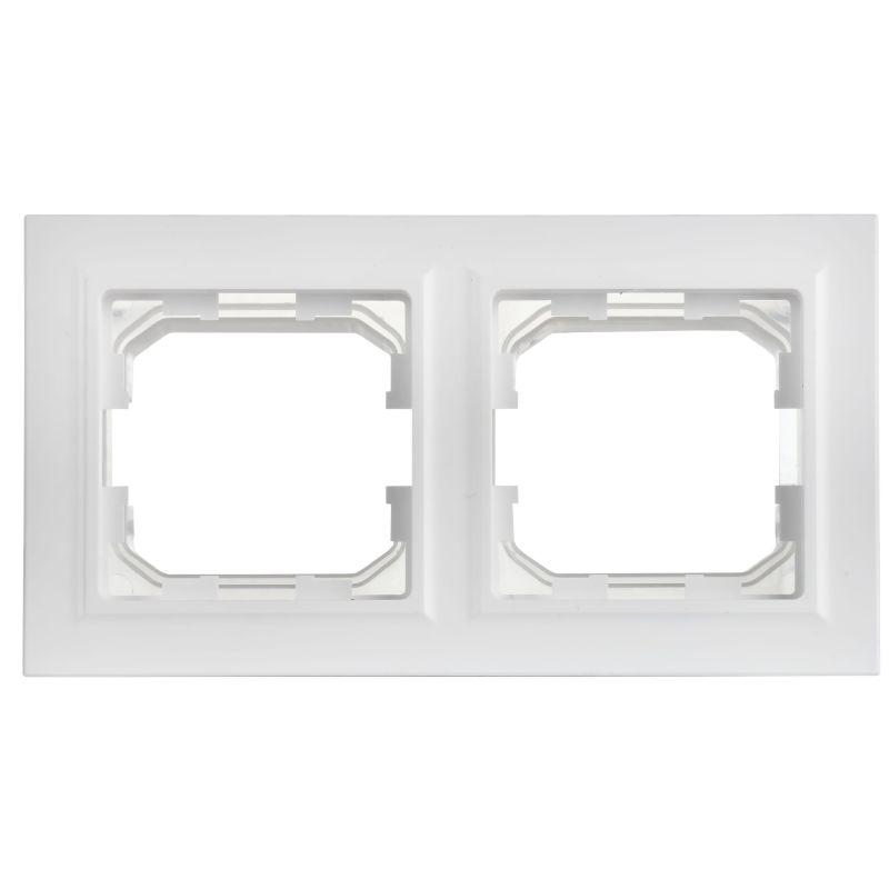 Рамка 2-м BRITE РУ-2-БрАБ-44 IP44 арктич. бел. IEK BR-M22-44-K91