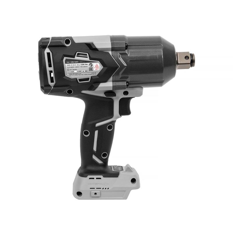 Гайковерт аккумуляторный ударный бесщеточный ГАУ-1200/36ВЭ АПИ 36В 1200Нм без АКБ и ЗУ ИНТЕРСКОЛ 819.1.0.70