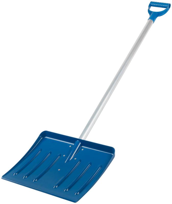 Лопата для уборки снега малая Профи 410х350х1300мм алюм. черенок; поликарбонат. FIT 68117
