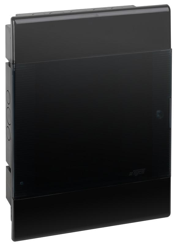 Щиток СП Тусо 24мод. с двер. 415х299х103мм черн. Ruvinil 68124Ч