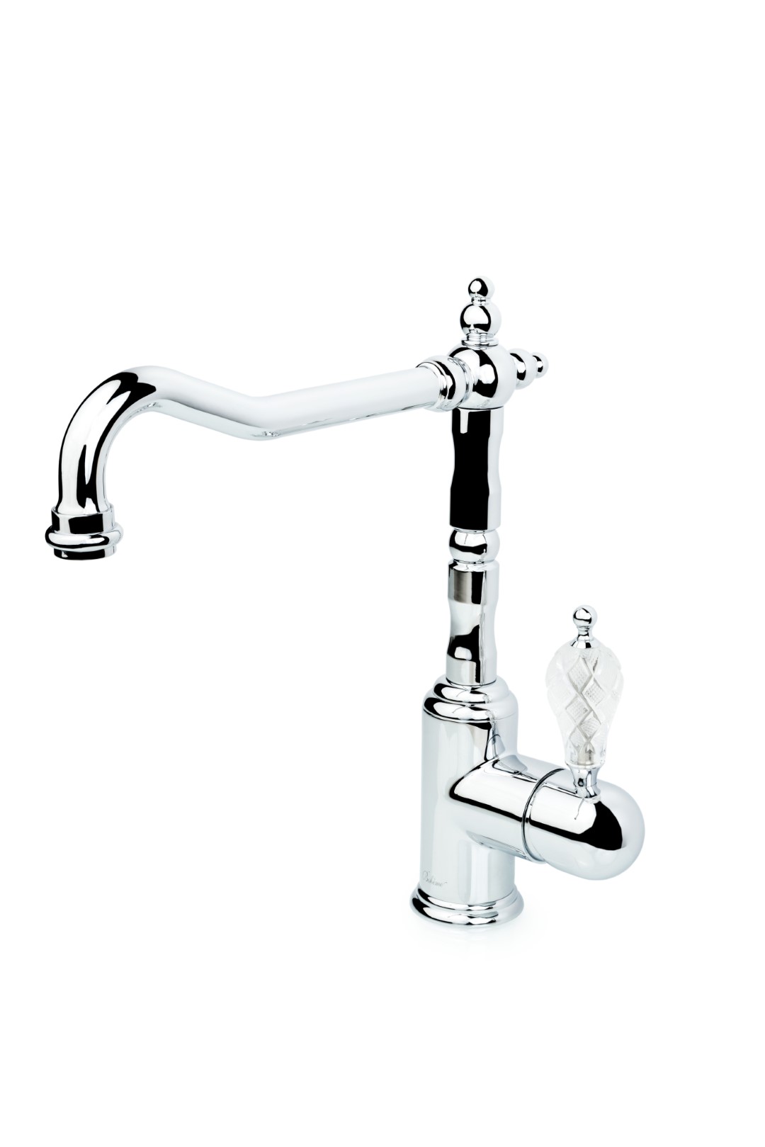 Смеситель для кухни TRADIZIONALE CHROMO с ручкой CRISTAL