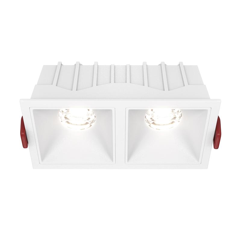 Светильник Alfa LED 2х10Вт 4000К 36град. встраив. Maytoni DL043-02-10W4K-SQ-W