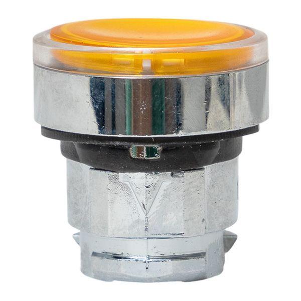 Механизм кнопки исполнительный XB4 IP65 плоский возвратный без фиксации с подсветкой желт. EKF XB4BW-Y-65