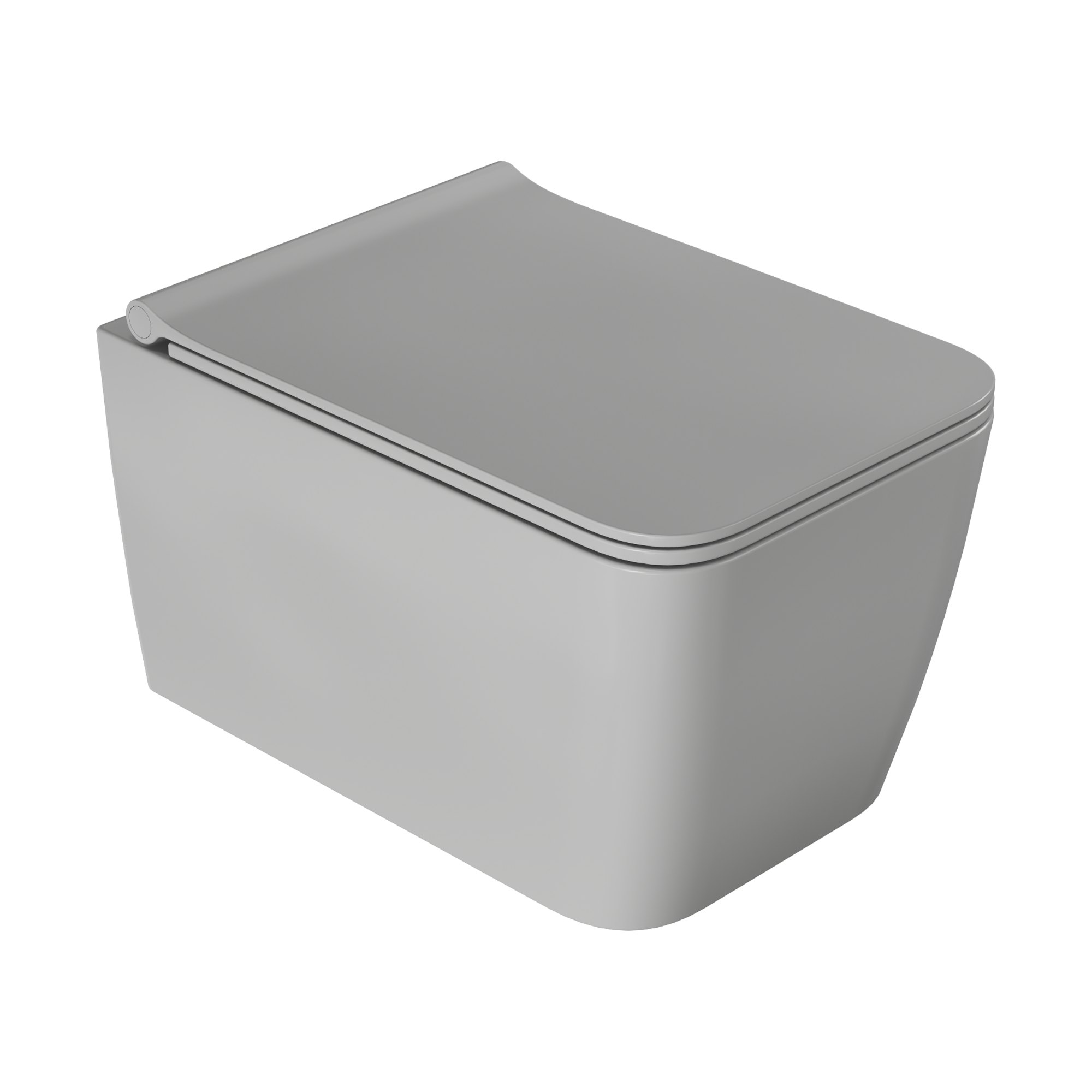 Zen подвесной унитаз с биде матовый черный с крышкой