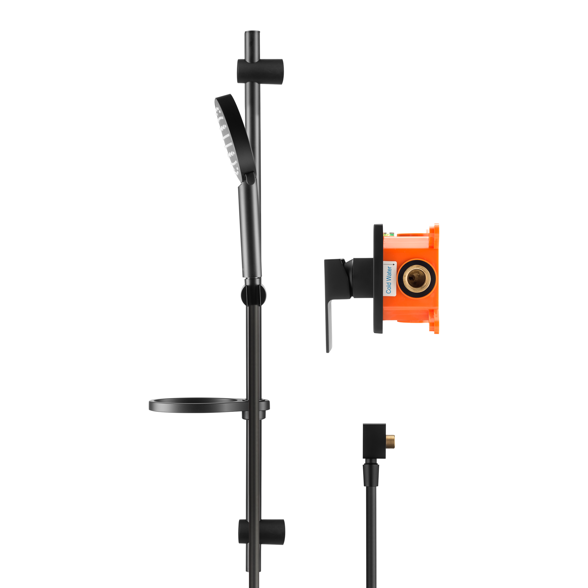 Душевой комплект со встраиваемым смесителем с монтажным боксом Swedbe Platta 5552B