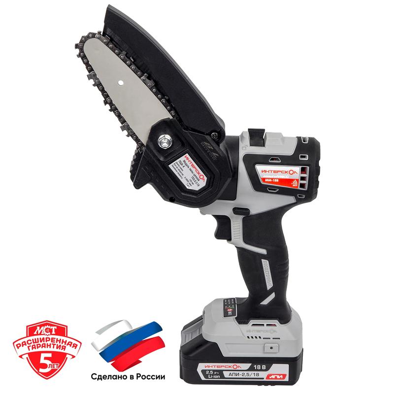 Набор инструмента МультиМакс 18 (модуль привода ММ-18В модуль цепной пилы ПЦА-4 АКБ 2.5А.ч заряд. устр. МультиБОКС) ИНТЕРСКОЛ 755.1.3.44