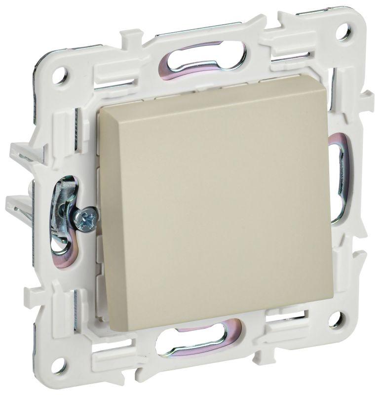 Выключатель кнопочный 1-кл. SKANDY 10А SK-V14B беж. IEK SK-V17-0-10-K10