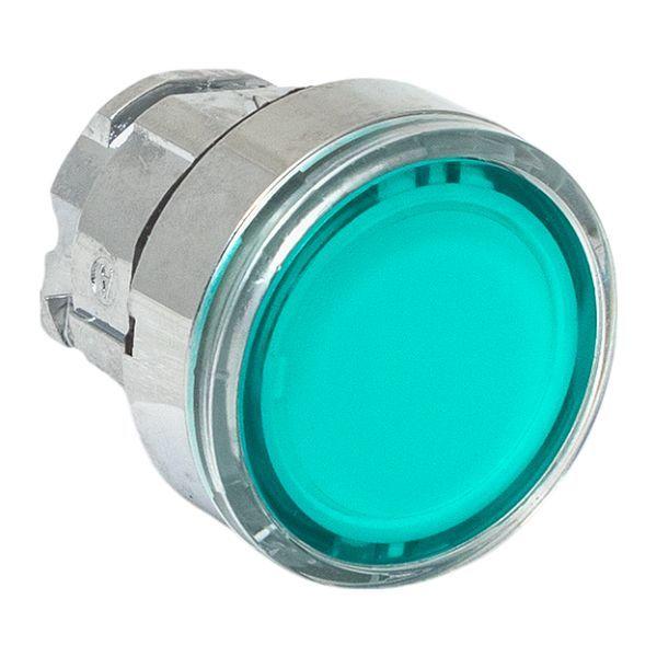 Механизм кнопки исполнительный XB4 IP65 плоский возвратный без фиксации с подсветкой зел. EKF XB4BW-G-65