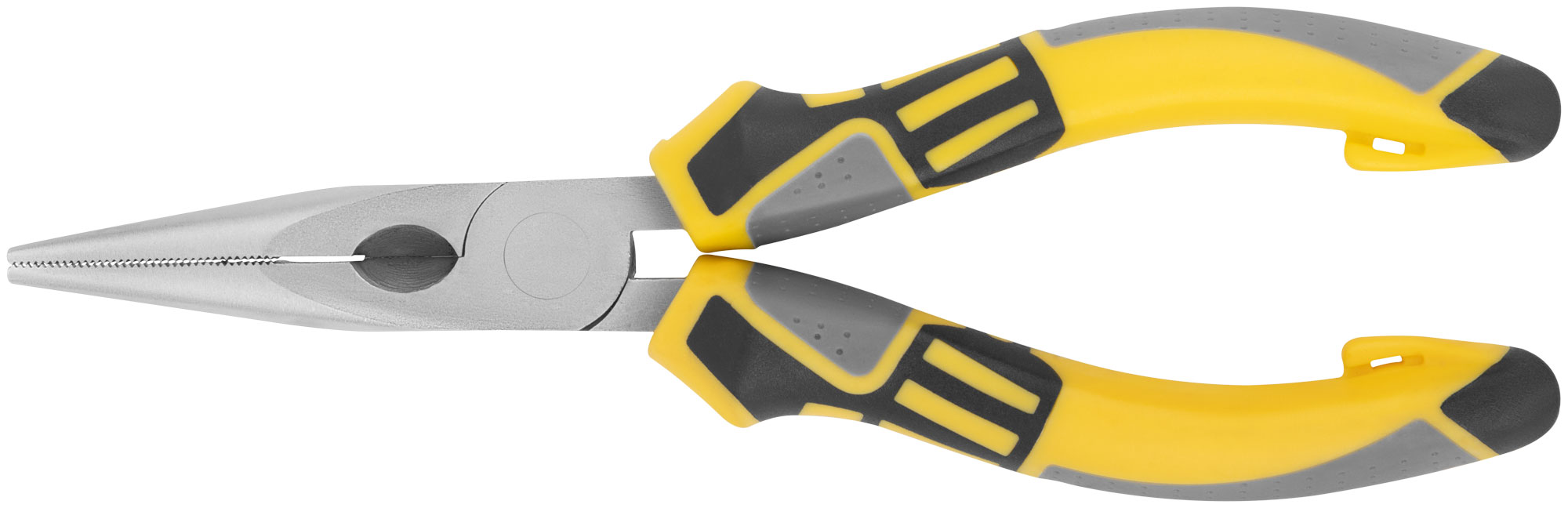 Тонконосы "Смарт", трехцветные прорезиненные ручки, никелевое покрытие 160 мм