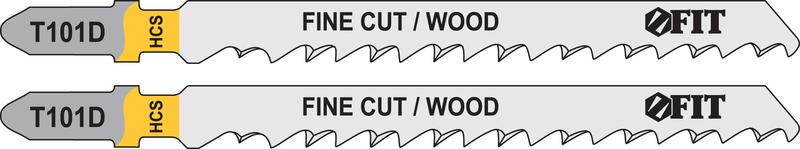 Полотно по дереву HCS шлифованные под свободным углом зубья 100/74/4мм (T101D) (уп.2шт) FIT 40950
