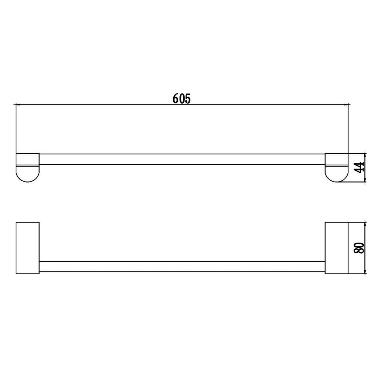 Полотенцедержатель Savol S-607324, хром