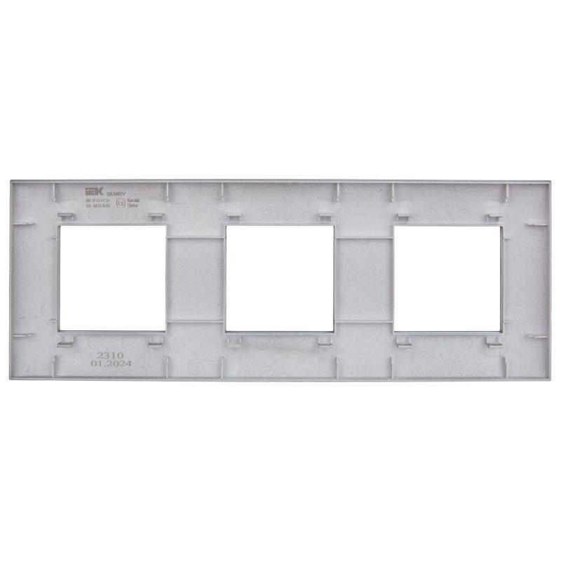 Рамка 3-м SKANDY SK-F03Gr сер. IEK SK-M32-K03