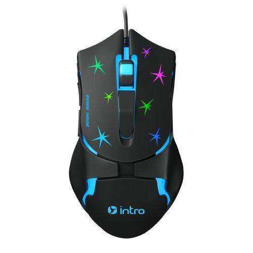 Мышь MG555 игровая проводная 800-3600dpi черн. Intro Б0060197