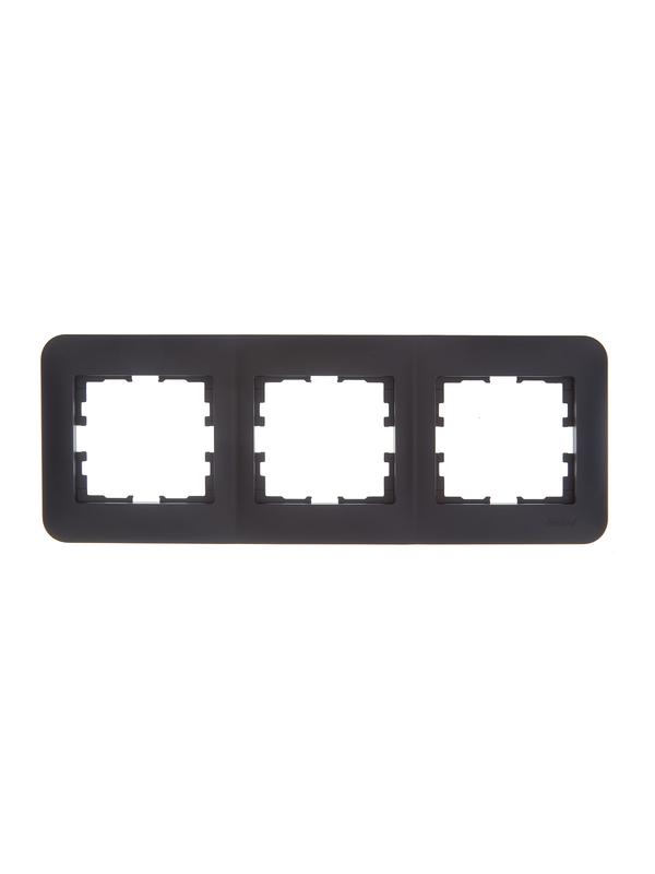 Рамка 3-м ASTI горизонт. черн. бархат LEZARD 7081-4200-148