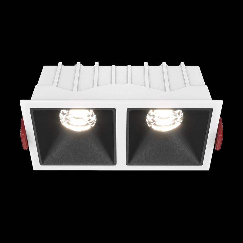 Светильник Alfa LED 2х10Вт 4000К 36град. встраив. Maytoni DL043-02-10W4K-SQ-WB