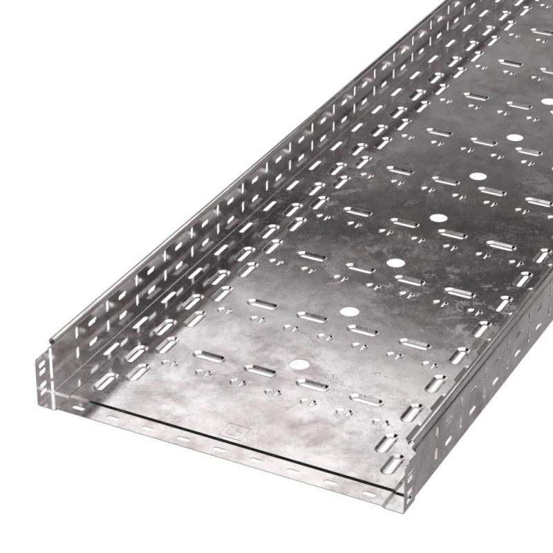 Лоток перфорированный 500х80 L3000 сталь 1мм (уп.6м) Стандарт Промрукав PR16.0018