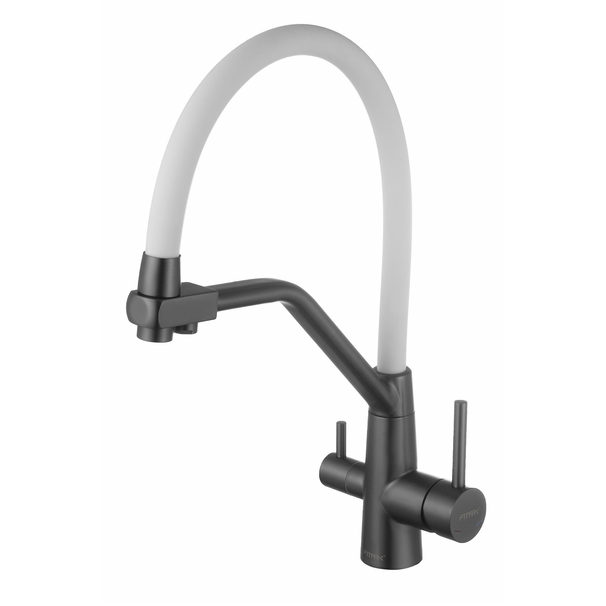 Смеситель для кухни с подключением к фильтру Fmark FS0662-Q02, графит