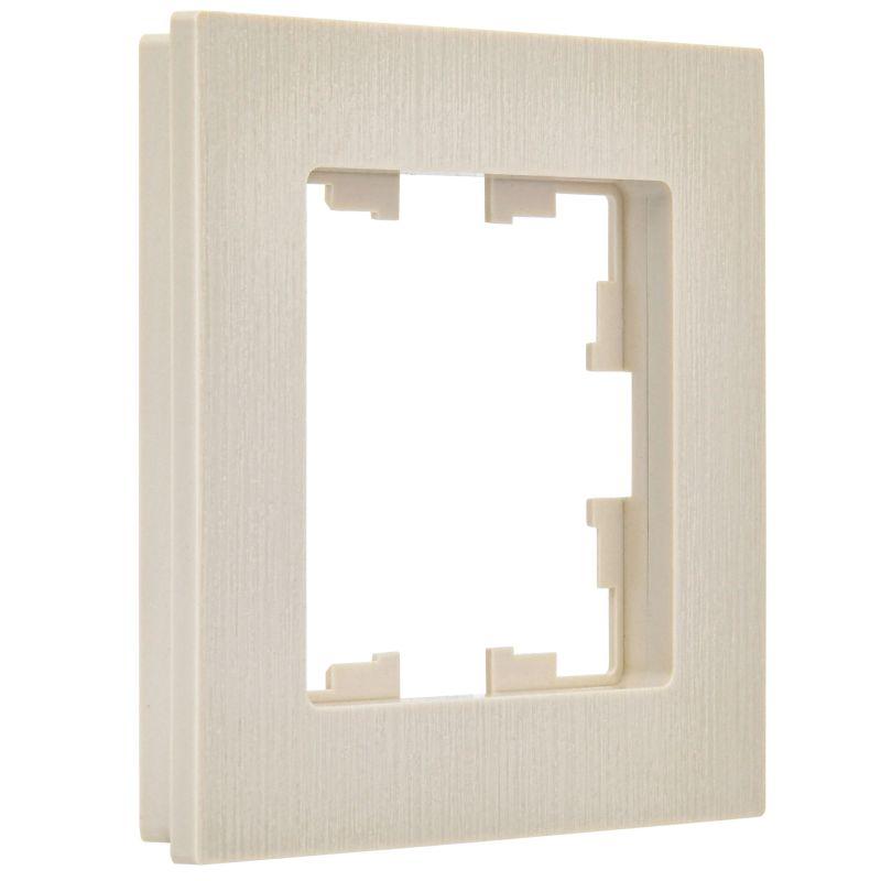 Рамка 1-м BRITE РУ-1-Бр беж. рифленый IEK BR-M12-51-K10