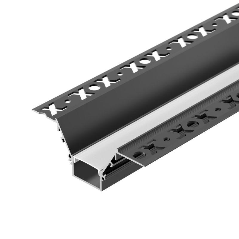 Профиль COMFORT21-V-FANTOM-2000 BLACK L2000 алюм. Arlight 052544